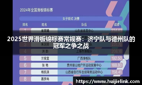2025世界滑板锦标赛常规赛：济宁队与德州队的冠军之争之战